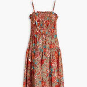 ULLA JOHNSON Lisbet floral-print cotton-poplin midi dress